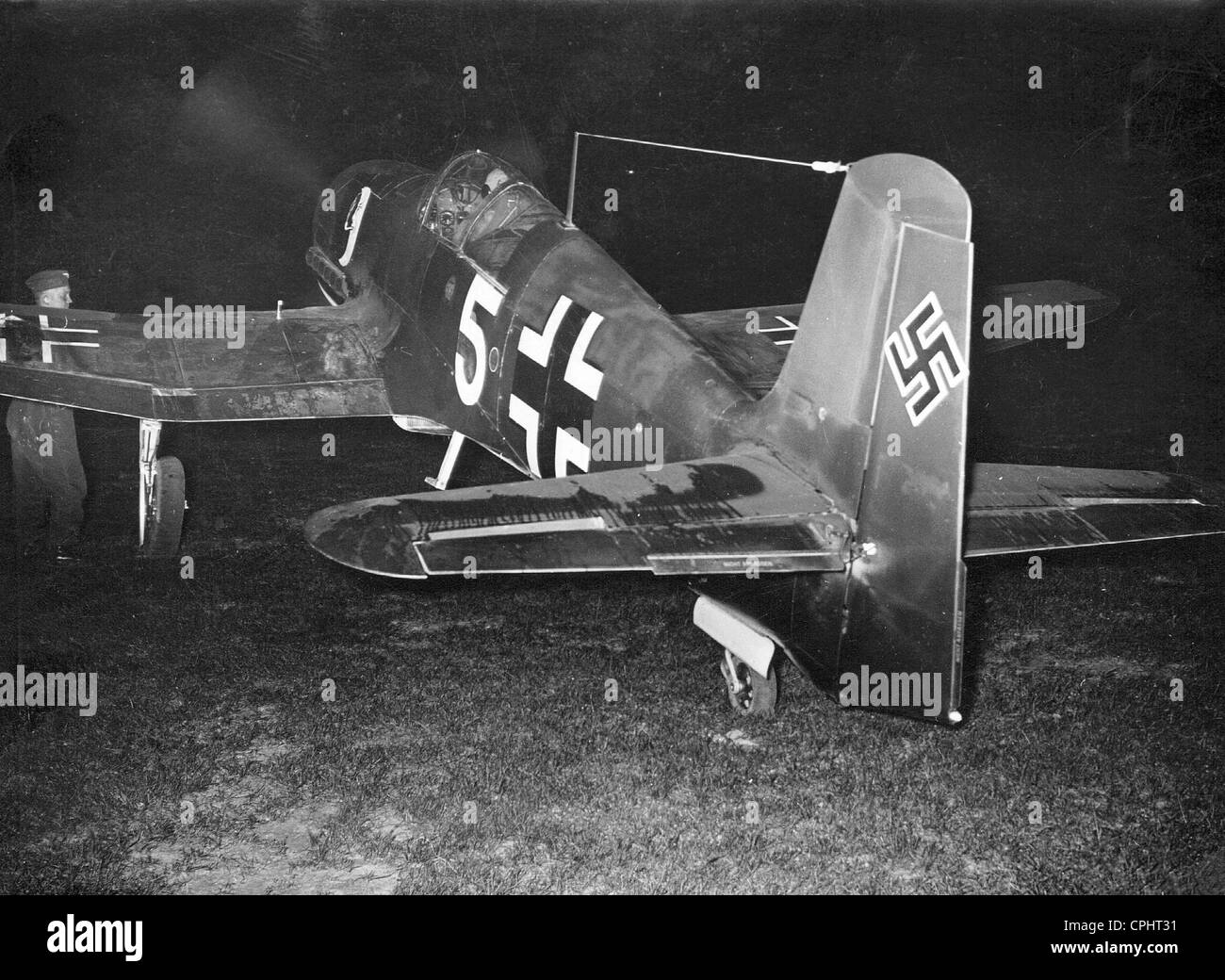 Heinkel He 100 come un combattente di notte, 1941 Foto Stock