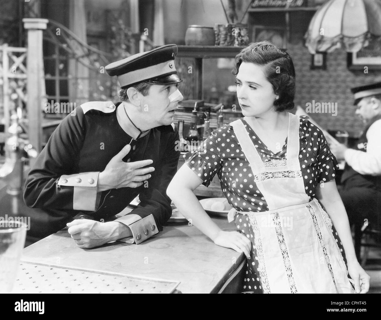 Paul Hoerbiger e Lucie Englisch in 'Annemarie, la sposa dell'azienda", 1932 Foto Stock
