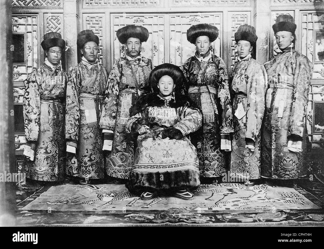 Il Primo Ministro del Consiglio Nazionale in Tibet, 1928 Foto Stock