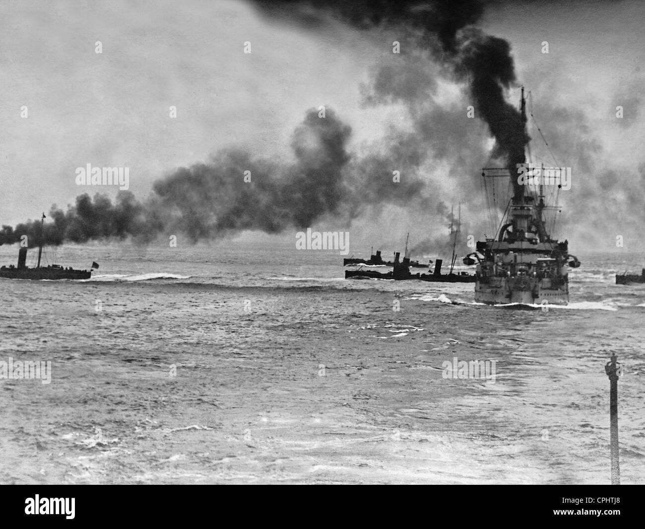 La torpediniera attentato durante una manovra della marina tedesca, 1907 Foto Stock