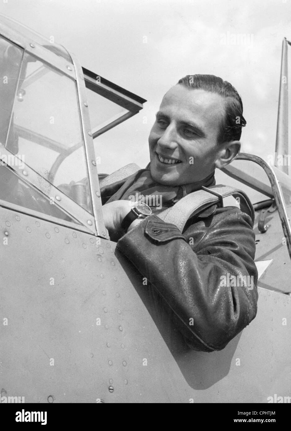 Pilot Fritz Wendel Foto Stock