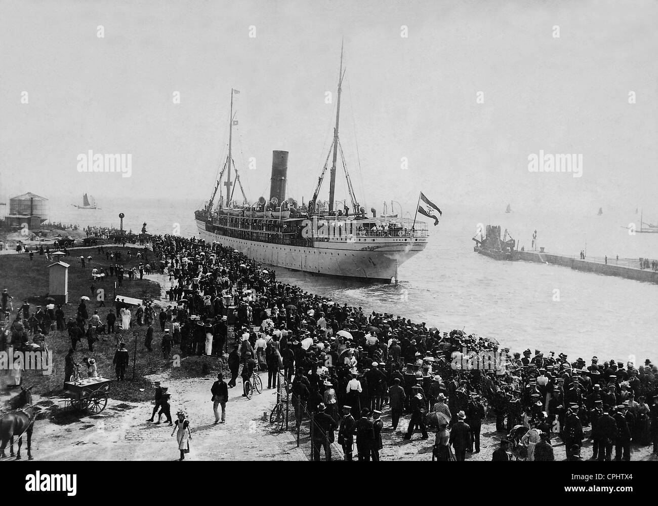 Uscita della nave ospedale Gera, 1900 Foto Stock