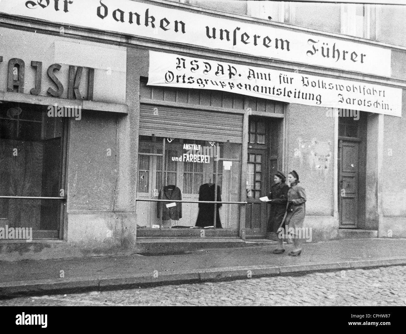 Ufficio della NSC nella Jarocin, 1941 Foto Stock