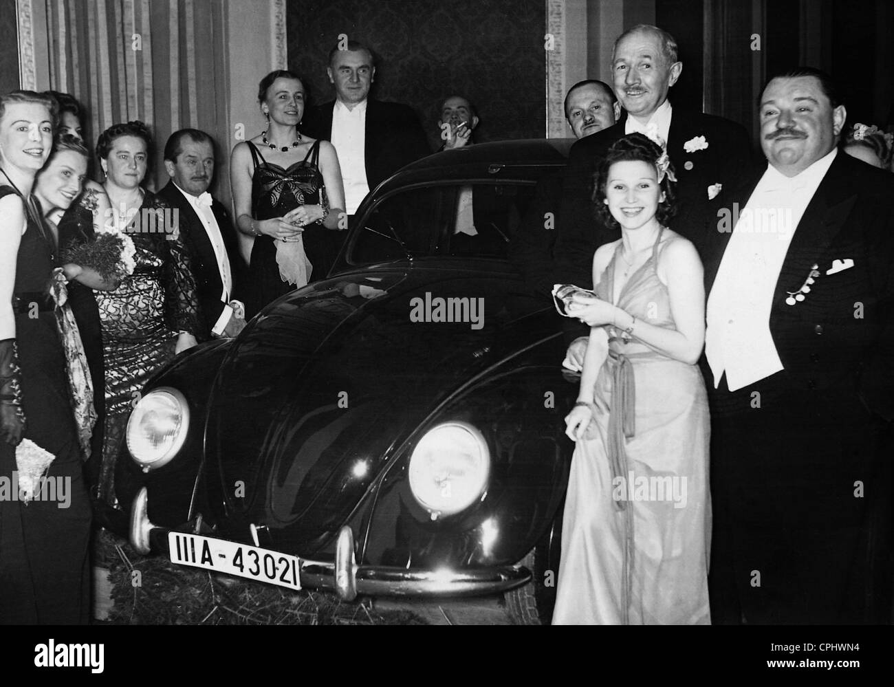 Ferdinand Porsche, Bengt Berg e Henry George, 1939 Foto Stock