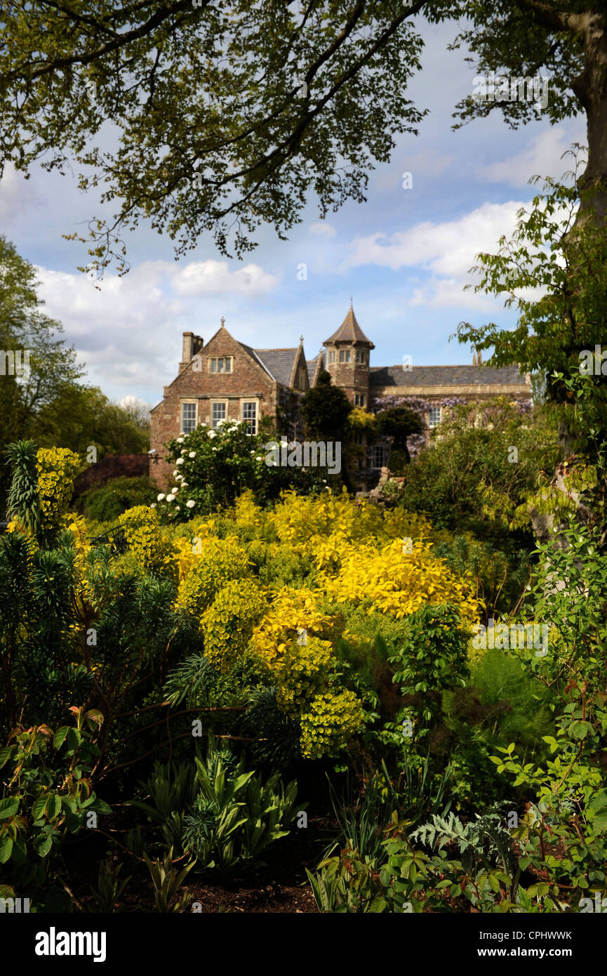 Hanham Court Gardens Near Bath, casa del giardino designer Julian e Isabel Bannerman Aprile 2009 Foto Stock