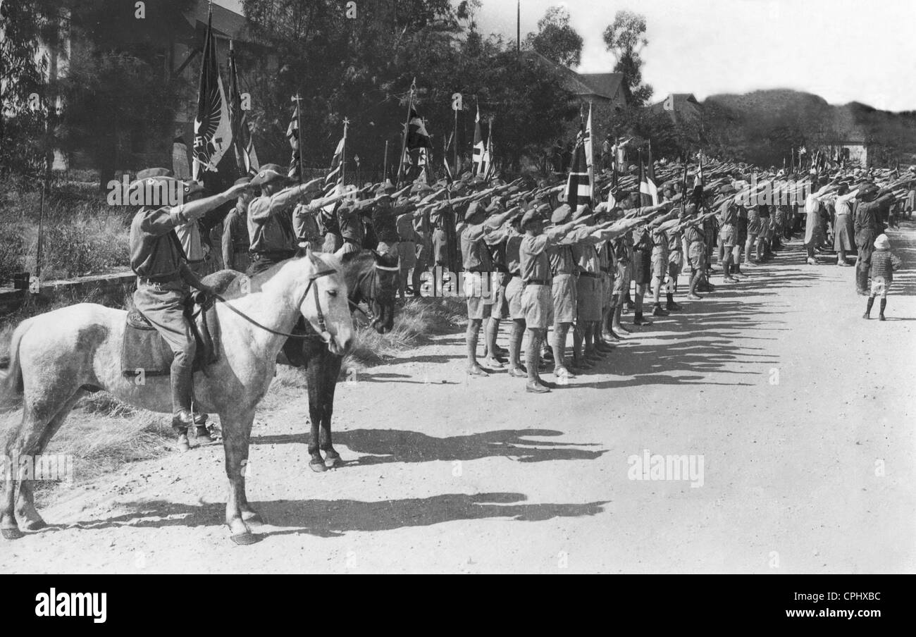 Hitlerjugend in Africa sudoccidentale, 1936 Foto Stock