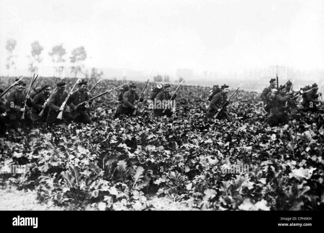 Marines francese, 1914 Foto Stock