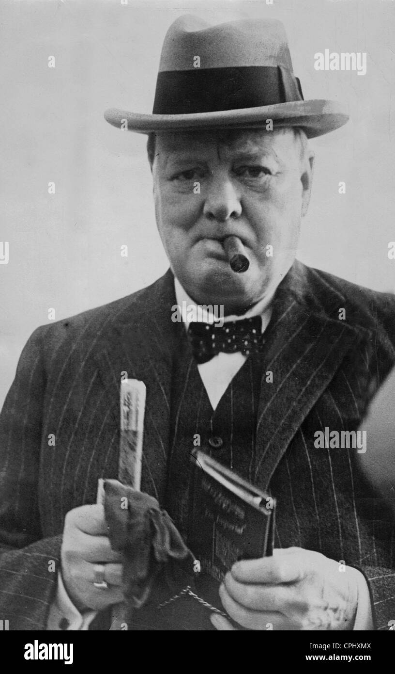 Winston Churchill, 1939 Foto Stock
