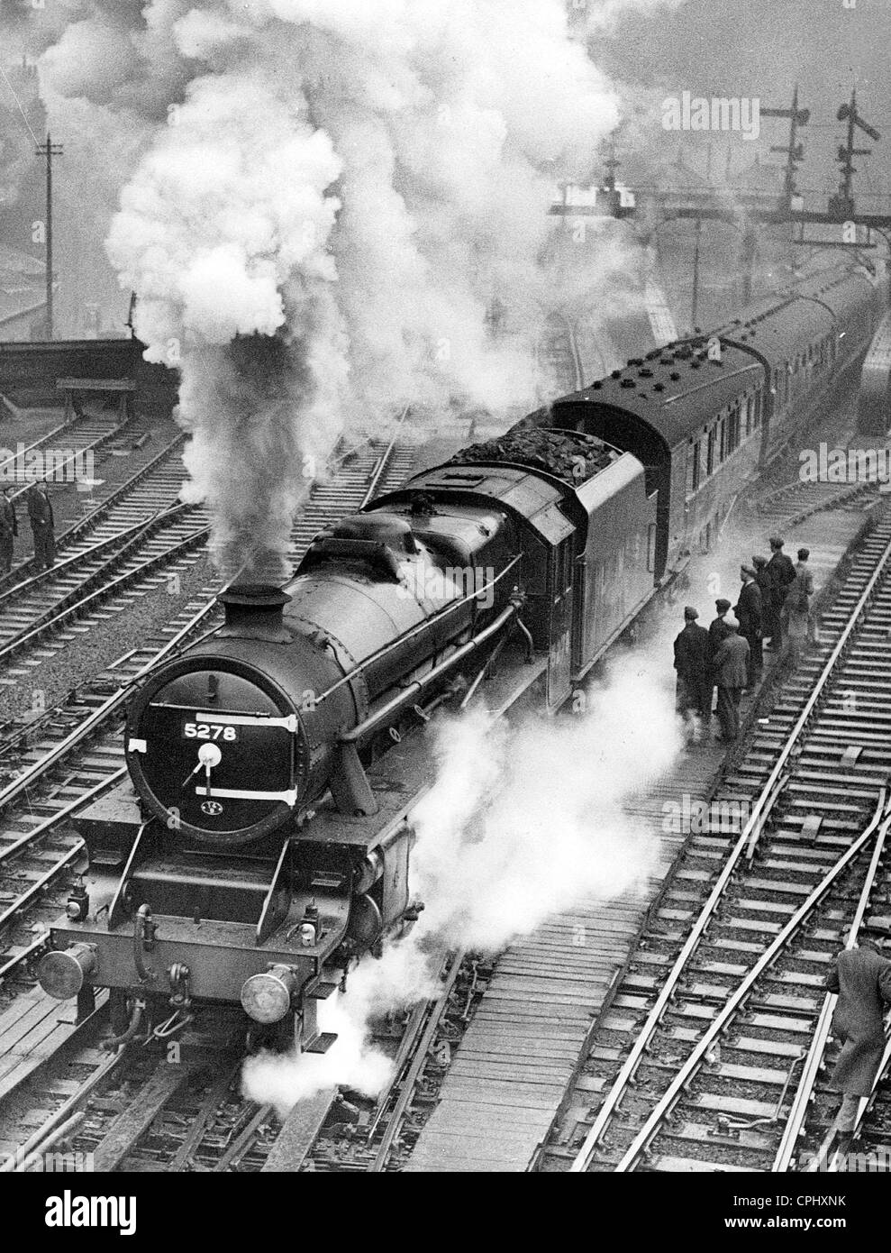 British locomotiva a vapore Foto Stock