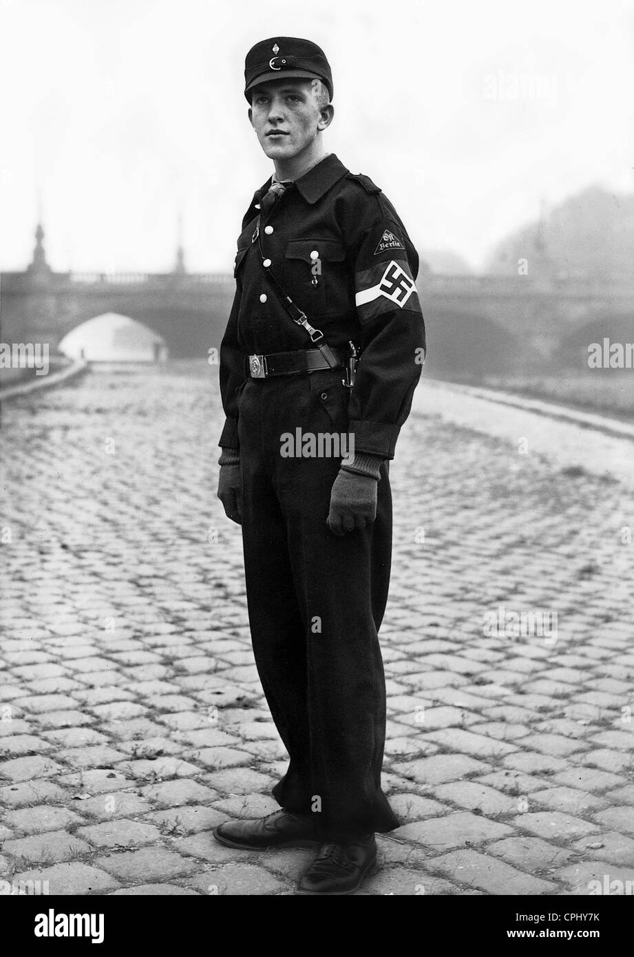 Gioventù Hitleriana boy, 1938 Foto Stock