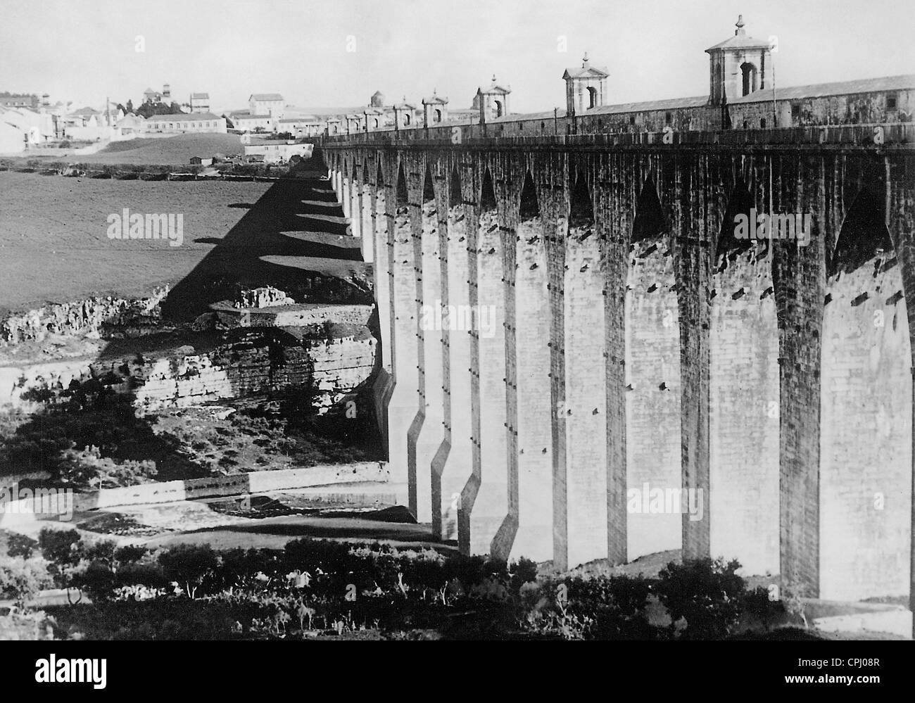 Aquaduct di Aguas Livres, 1931 Foto Stock