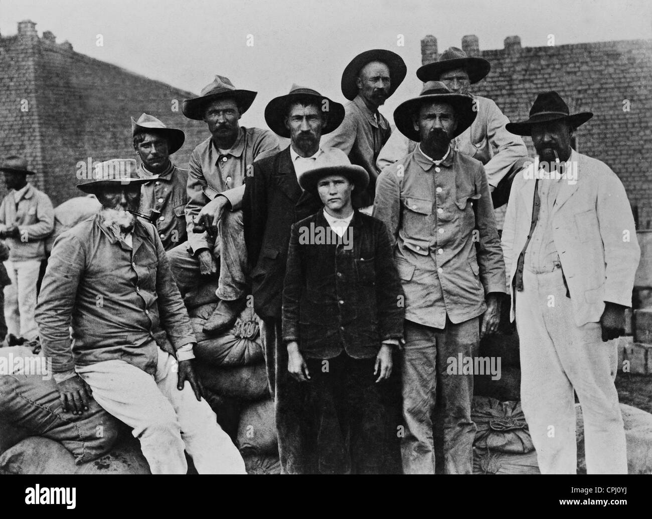 Boers in tedesco Africa sudoccidentale, 1906 Foto Stock