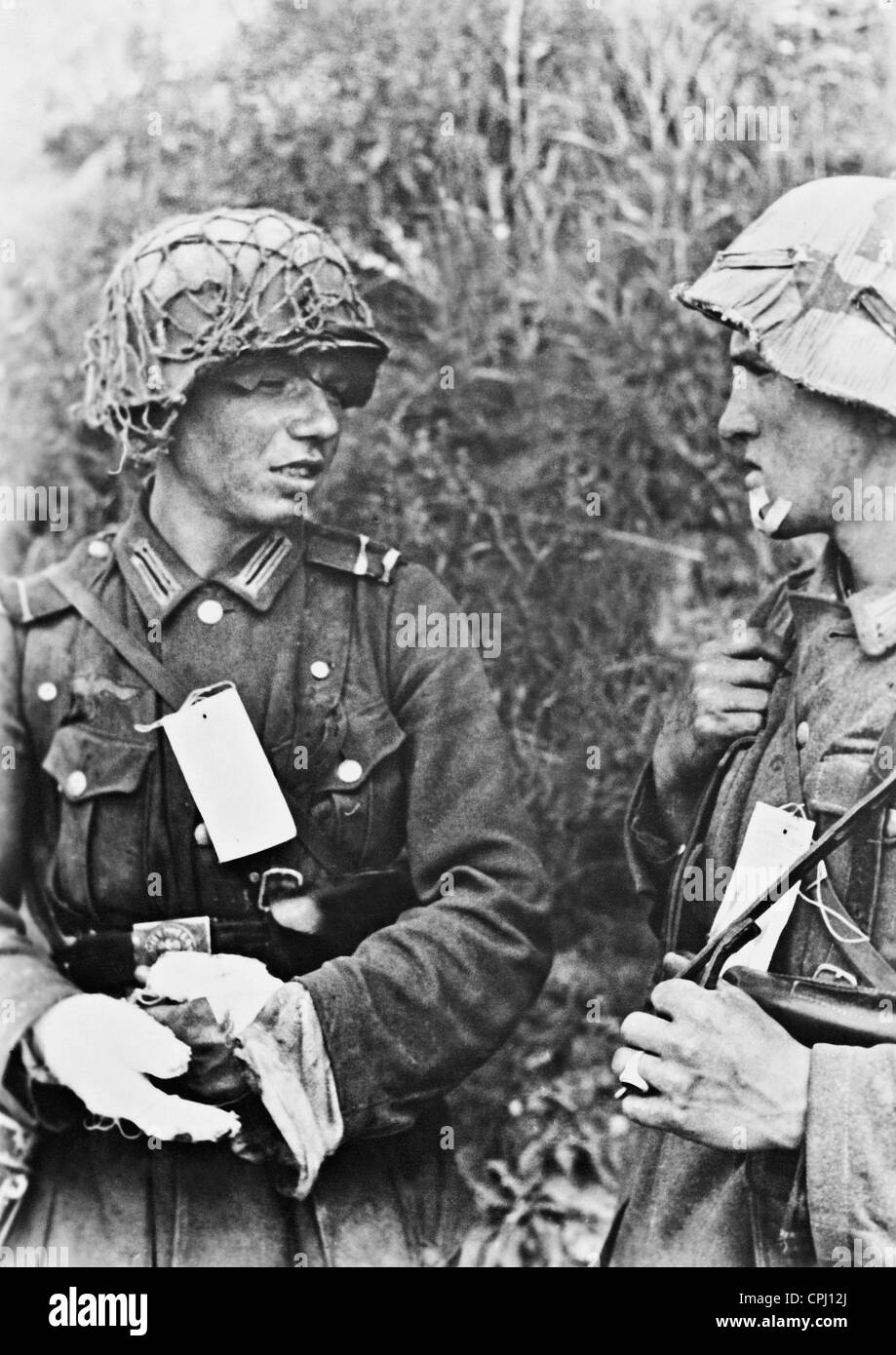 Il tedesco ferito sul fronte orientale, 1943 Foto Stock