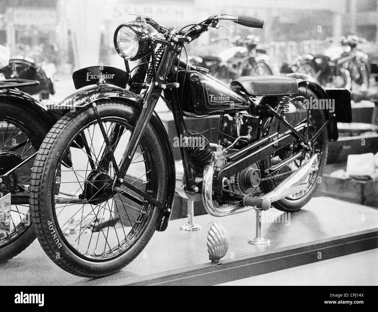 Motocicletta del tipo "Excelsior" 1933 Foto Stock