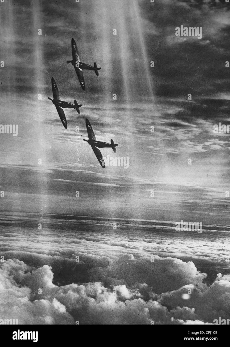 British fighter aircraft Supermarine 'Spitfire', 1939 Foto Stock