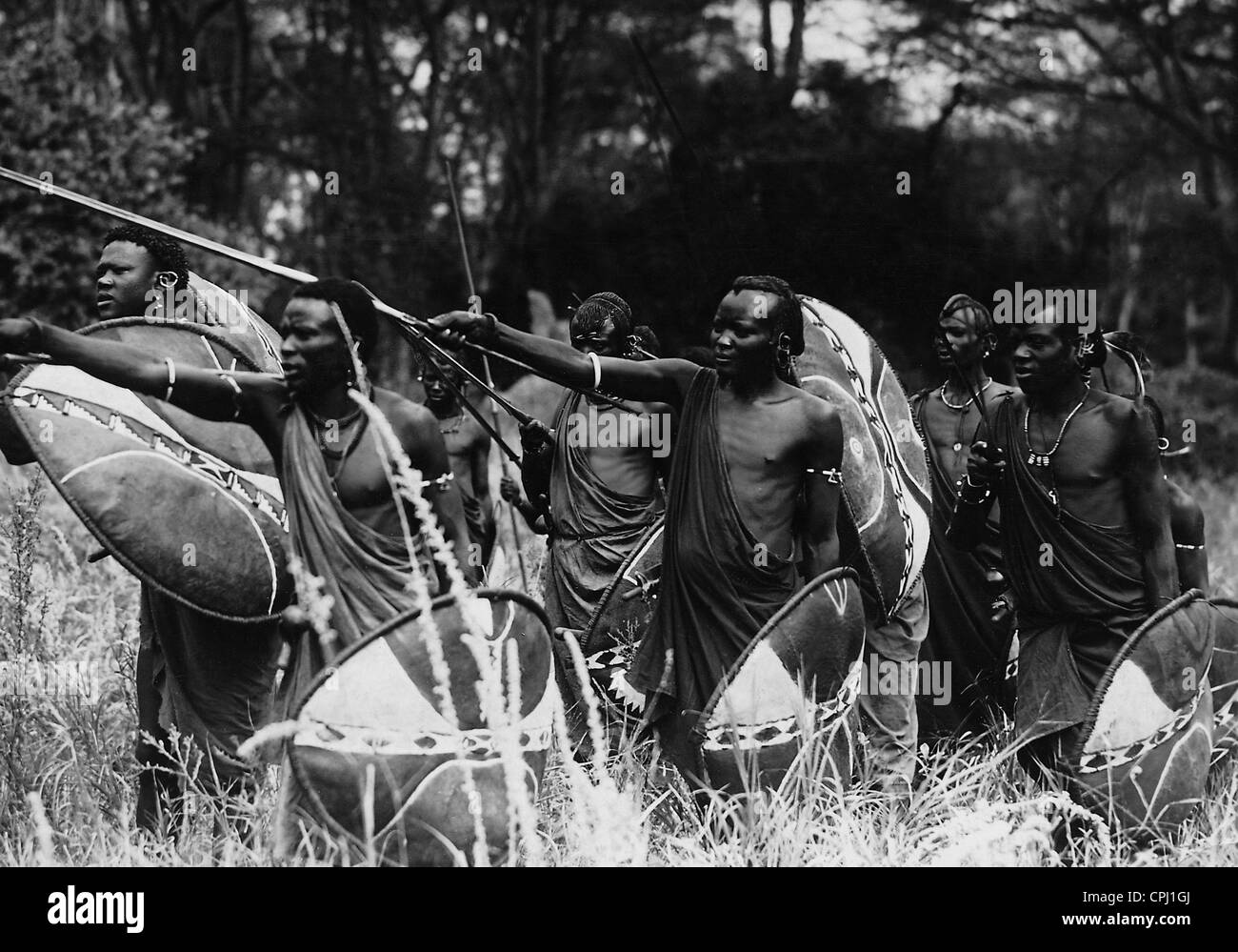Del guerriero Masai, 1938 Foto Stock