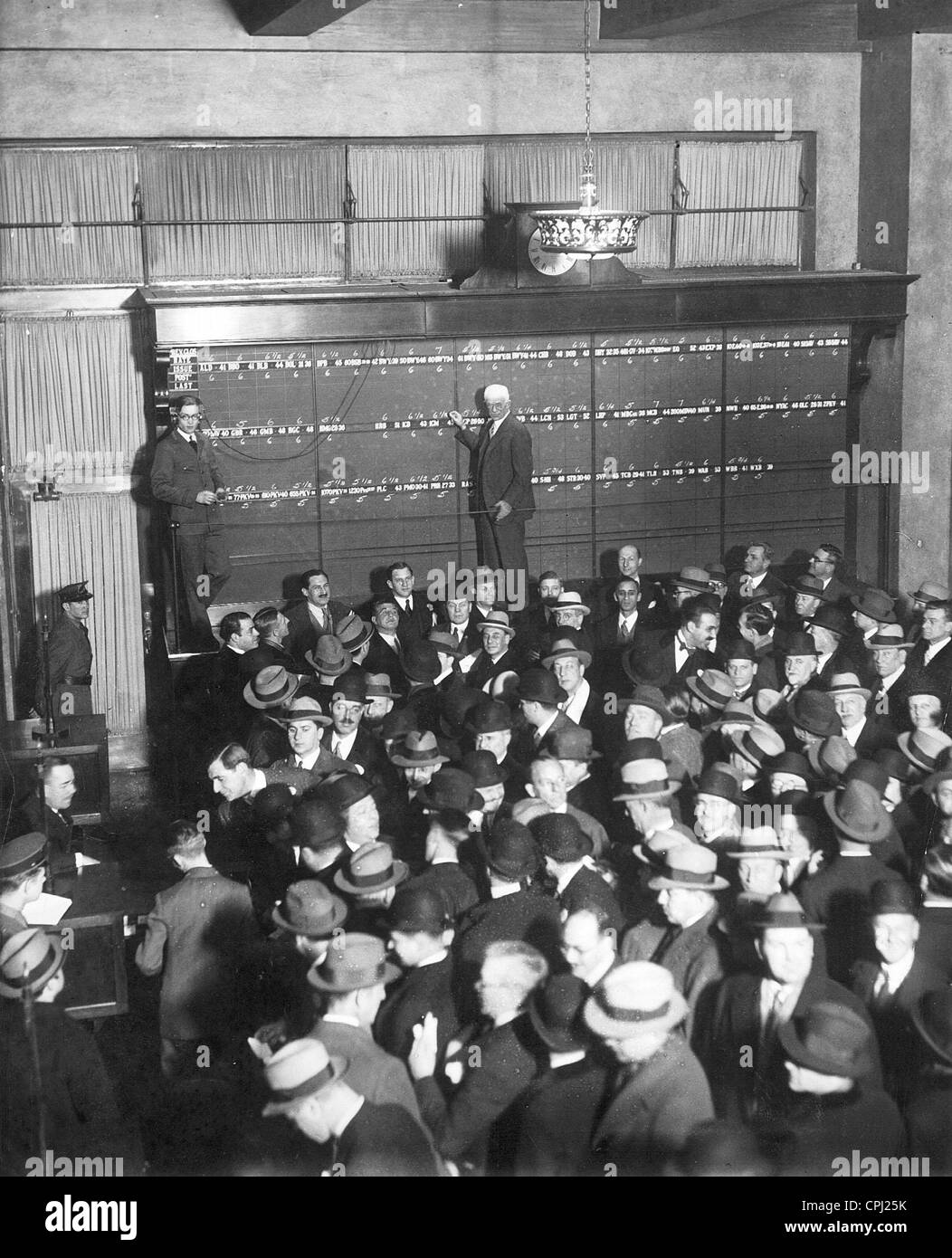 Cyrus Miller nella New York Stock Exchange, 1929 Foto Stock