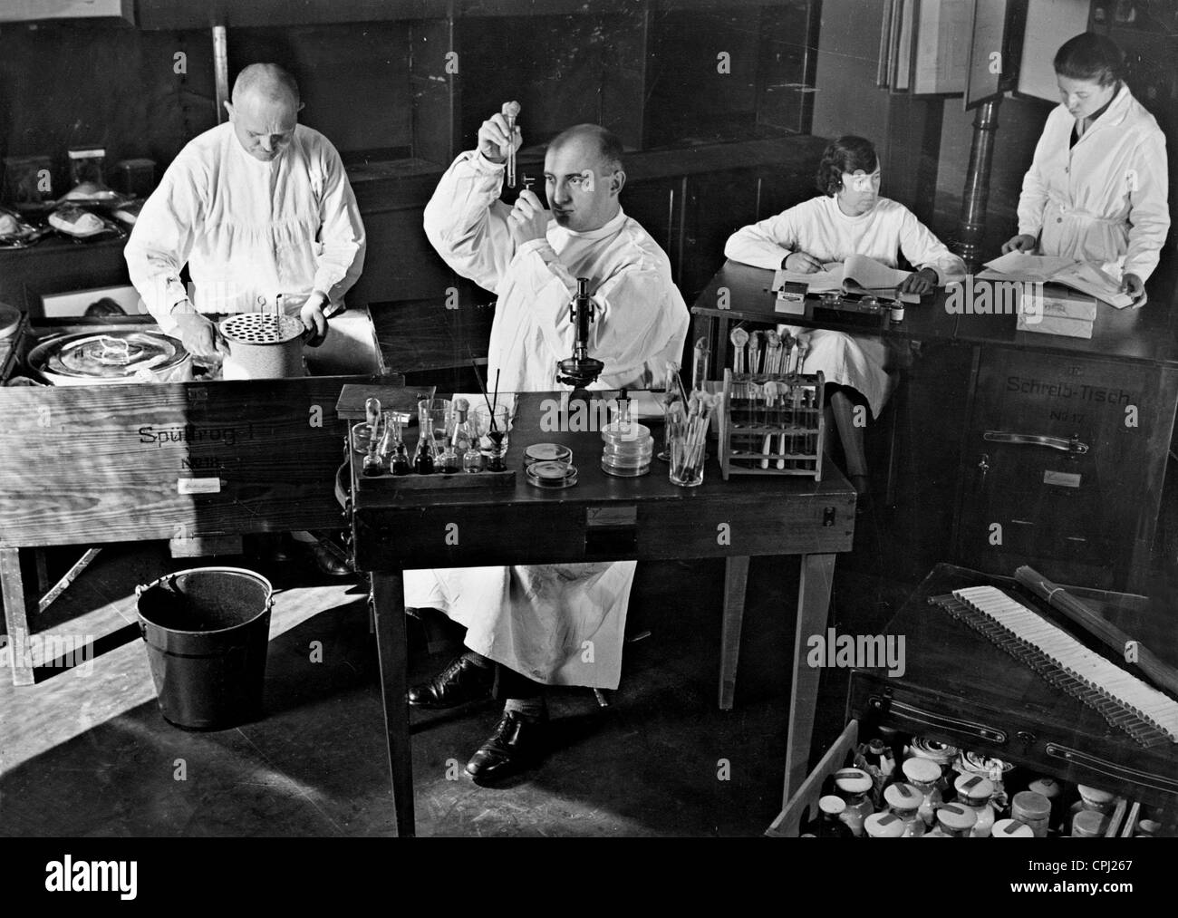 Laboratorio mobile dell'Istituto Robert Koch Foto Stock