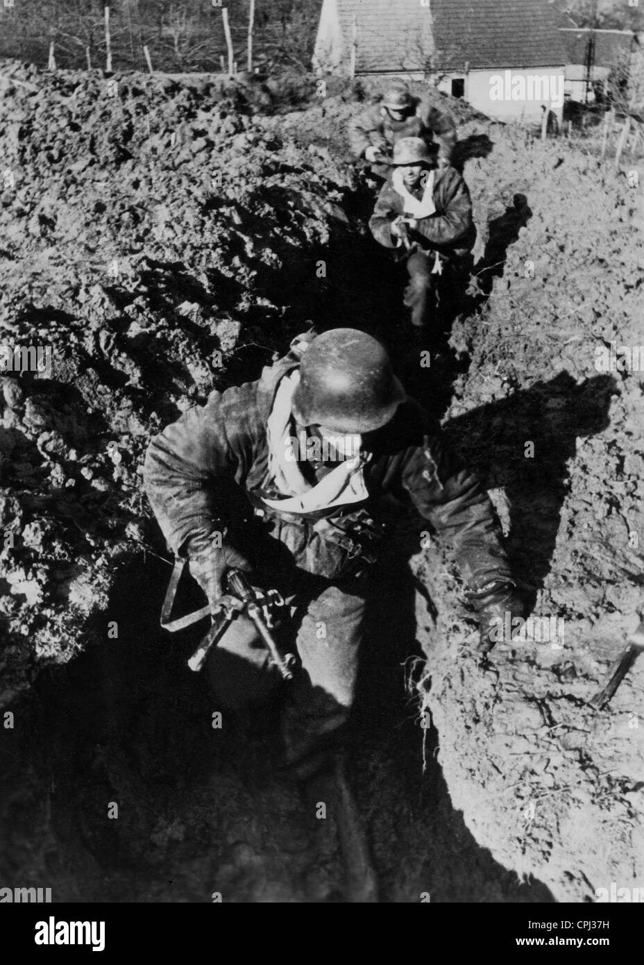 I soldati tedeschi al fronte occidentale, 1945 Foto Stock