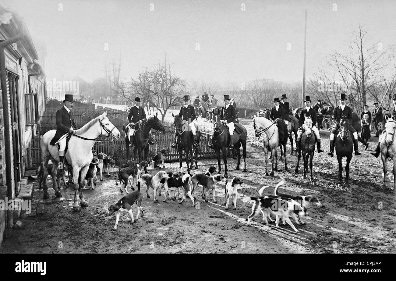 Nobile Società di caccia, 1913 Foto Stock