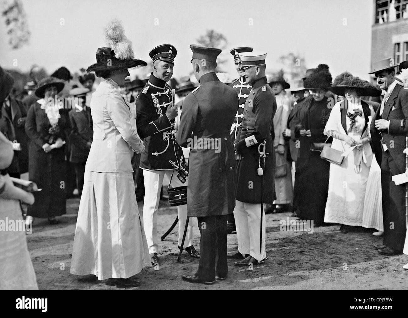 Il principe ereditario Wilhelm su Grunewald racing via, 1913 Foto Stock