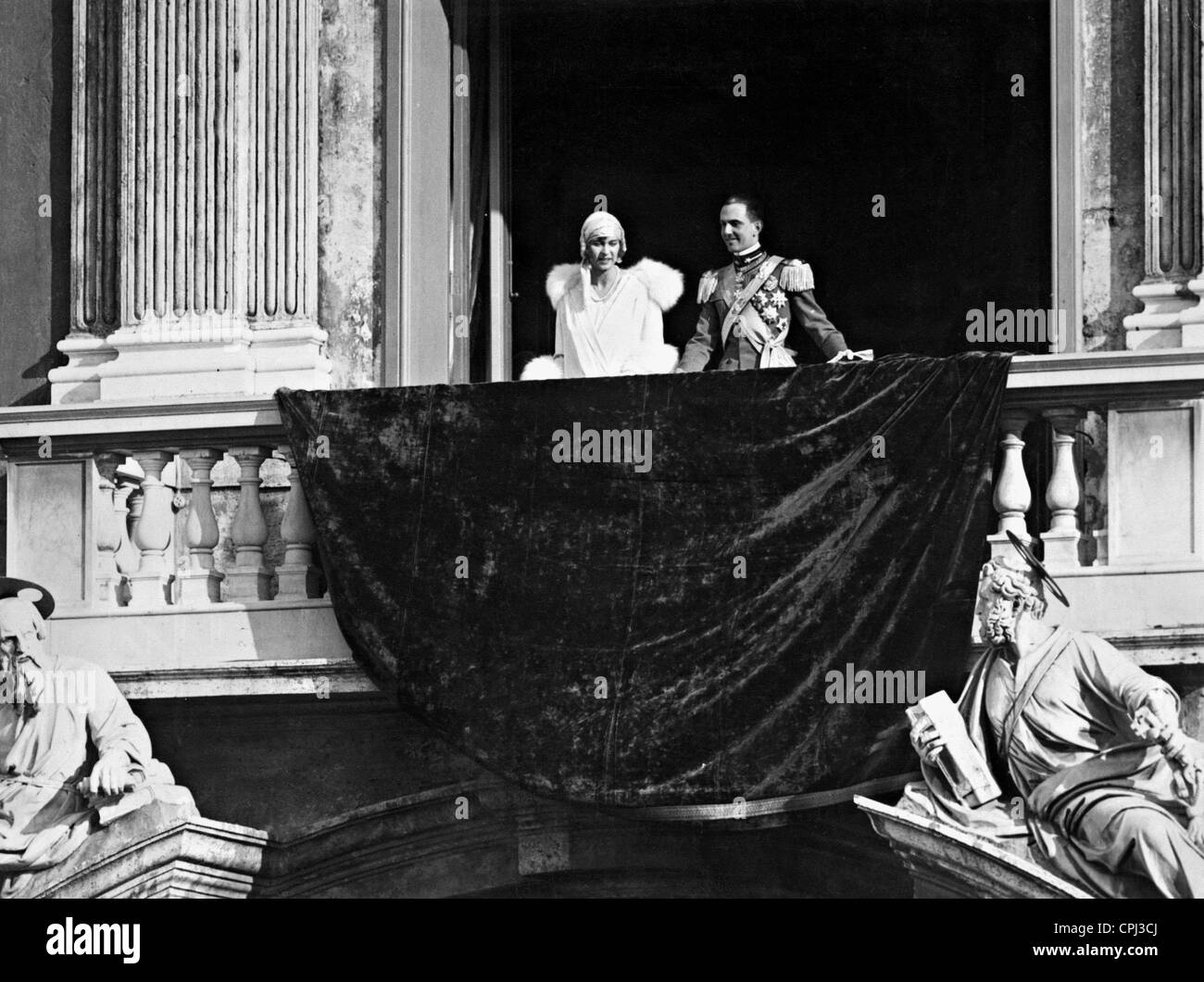 Nozze di Umberto di Italia e Maria José del Belgio, 1930 Foto Stock