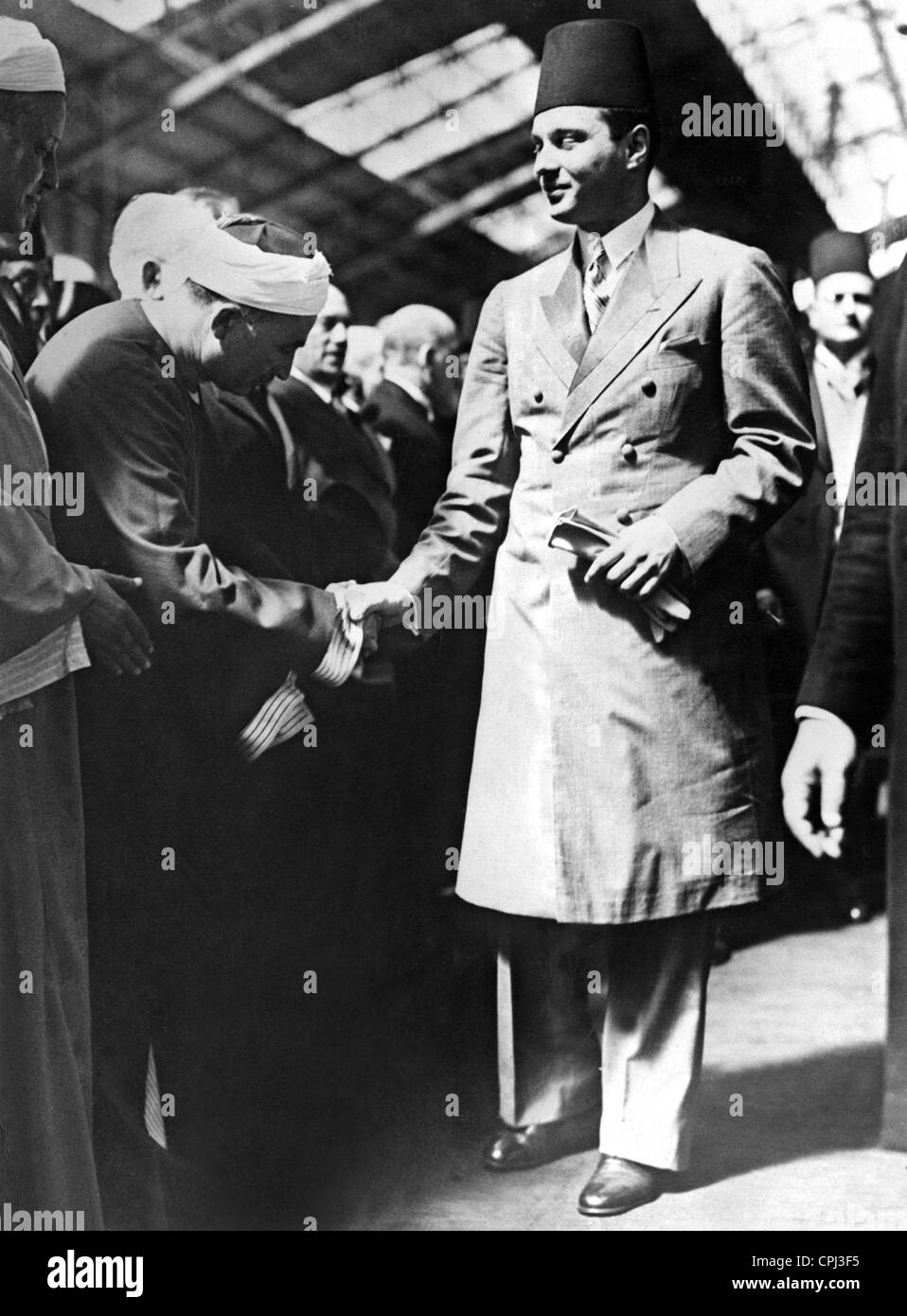 Faruk I di Egitto, 1936 Foto Stock