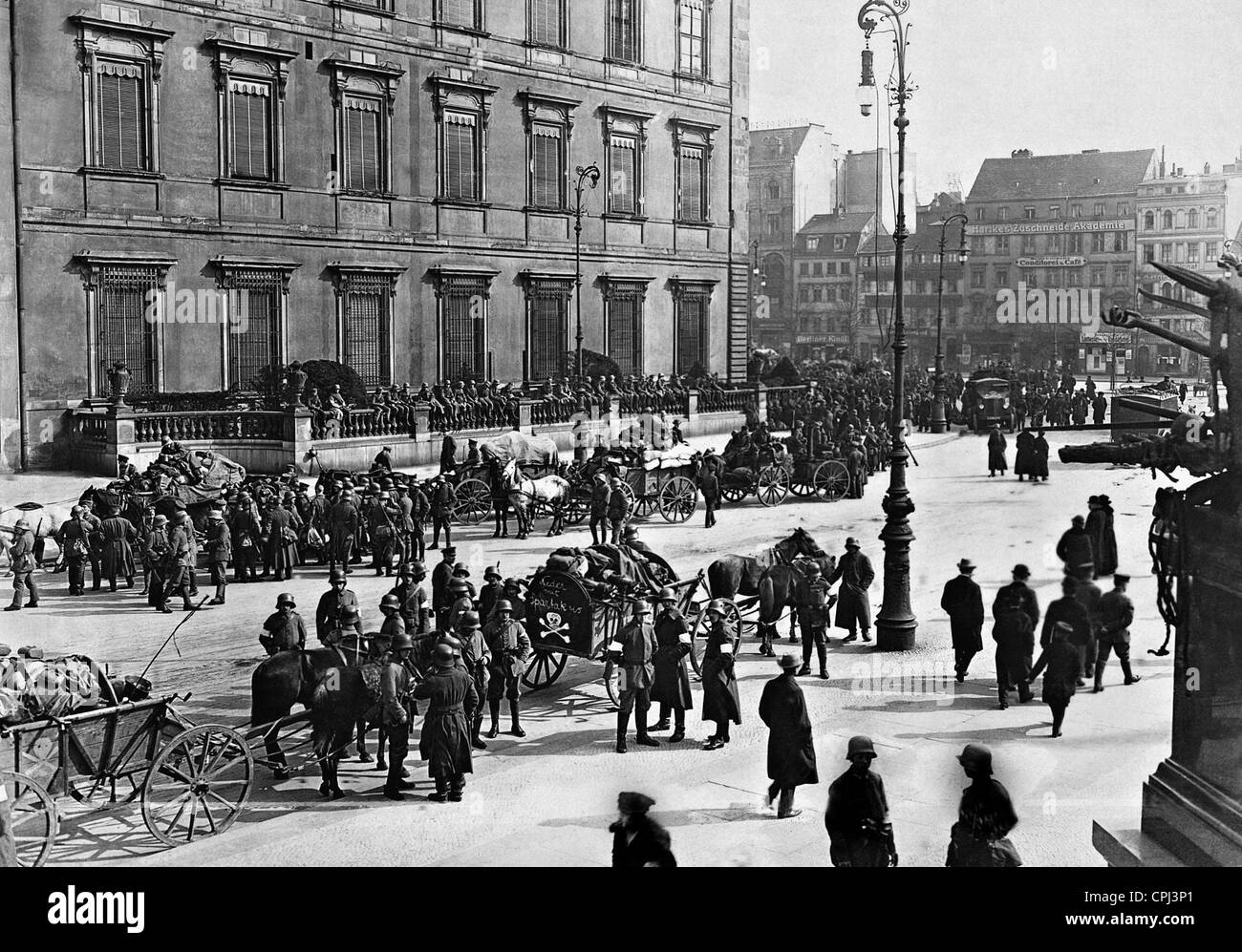 Sciopero generale in Berlino, 1919 Foto Stock