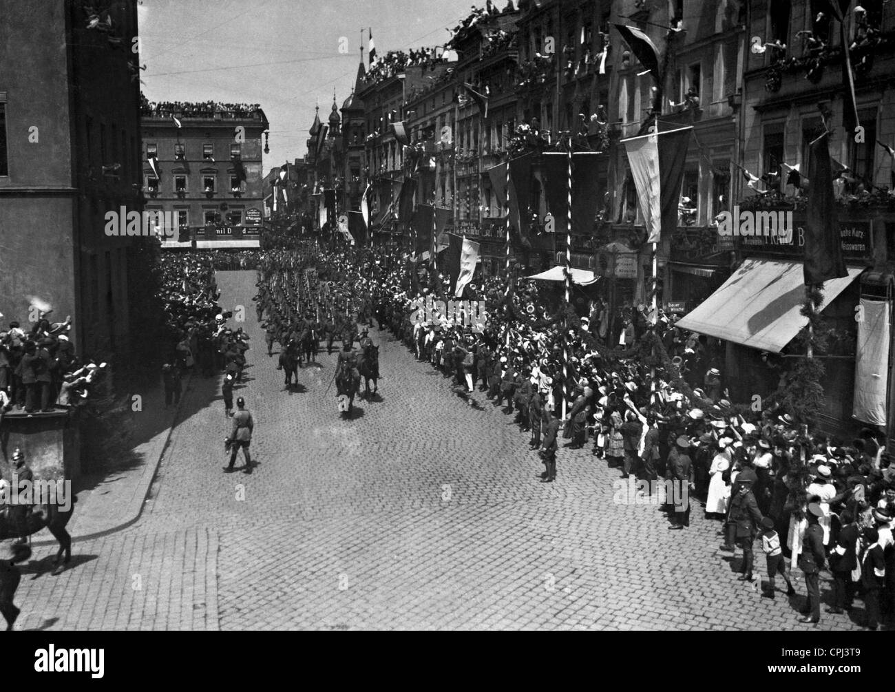 L'entrata delle truppe tedesche a Wroclaw, 1921/22 Foto Stock