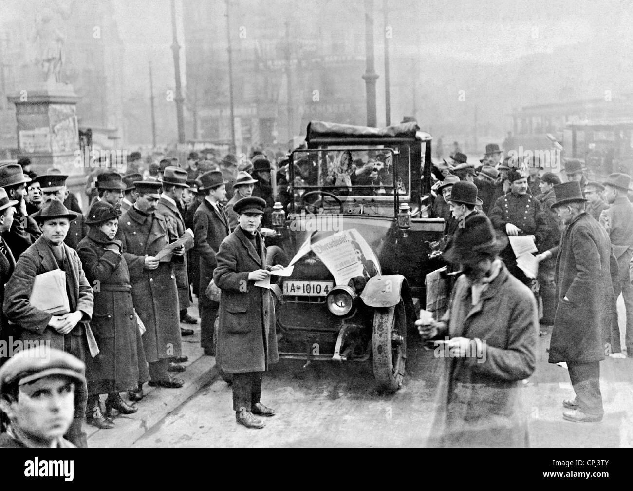 Manifestazione a Berlino in occasione del plebiscito in Alta Slesia, 1921 Foto Stock