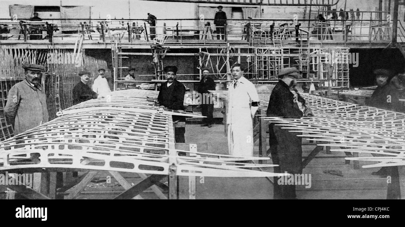 Ali la produzione in un velivolo francese impianto, 1916 Foto Stock