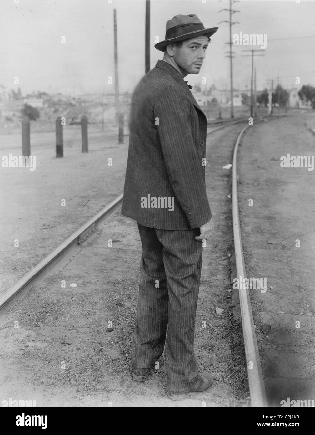 Paul Muni in 'Io sono un fuggiasco da una catena pista', 1932 Foto Stock