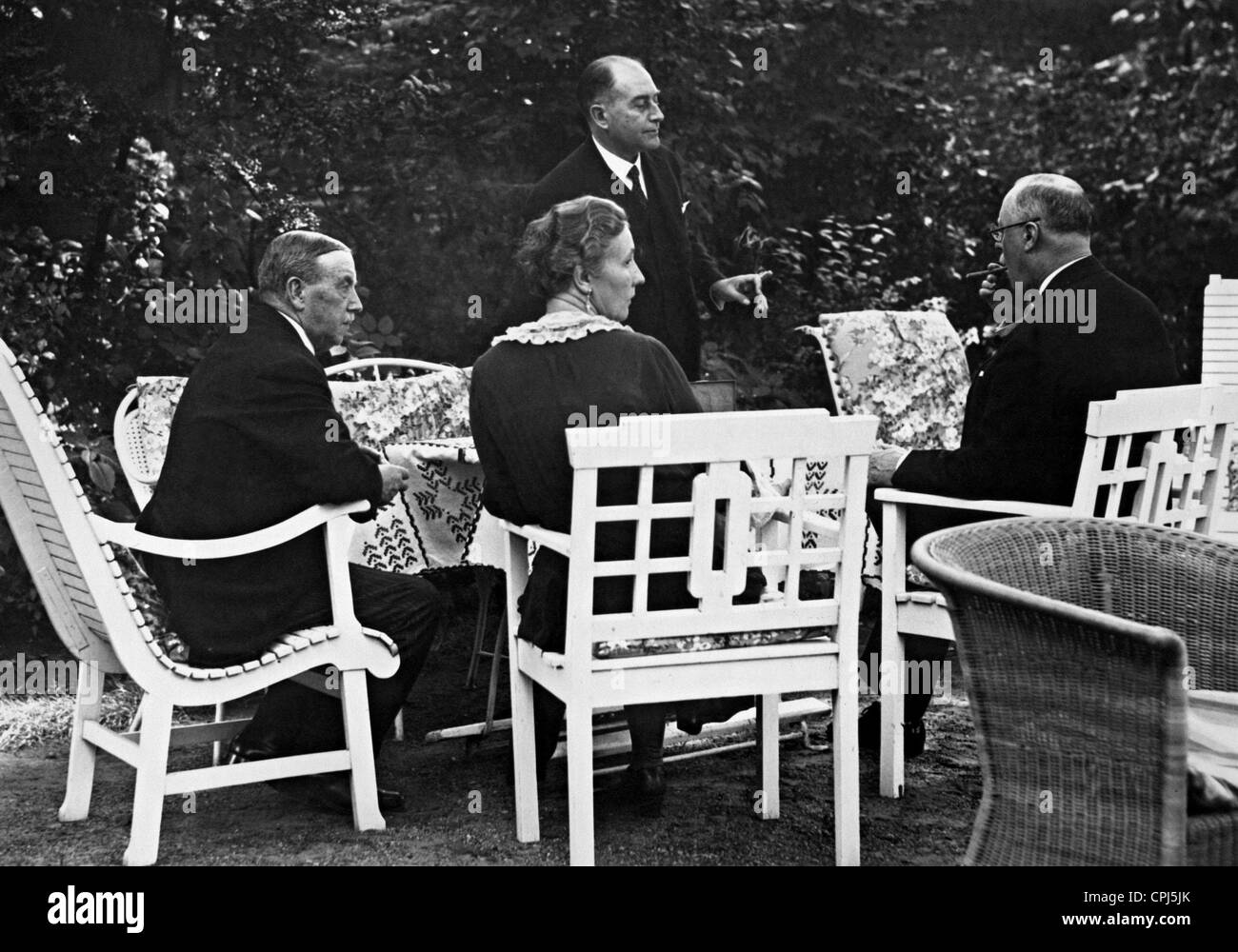 Arthur Henderson, Julius Curtius e Horace Rumbold, 1931 Foto Stock
