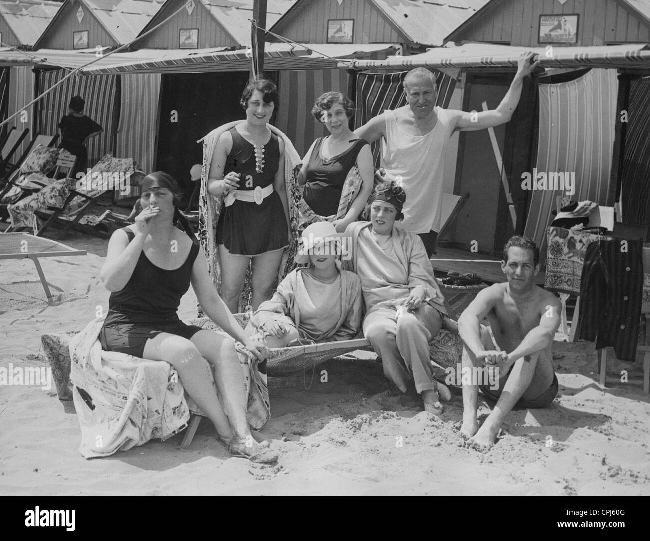 I bagnanti al Lido, 1926 Foto Stock