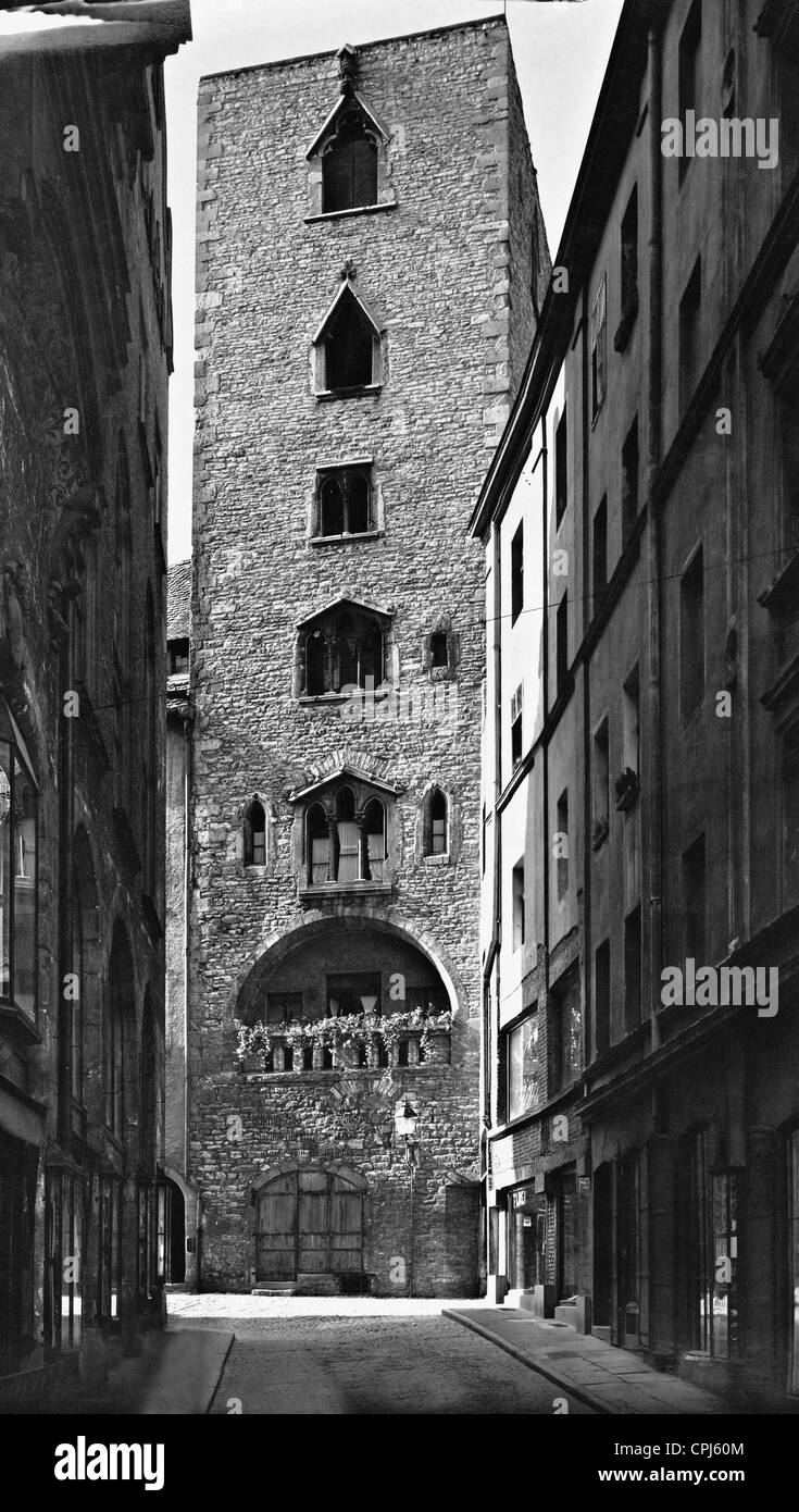 Torre Baumburger in Regensburg Foto Stock