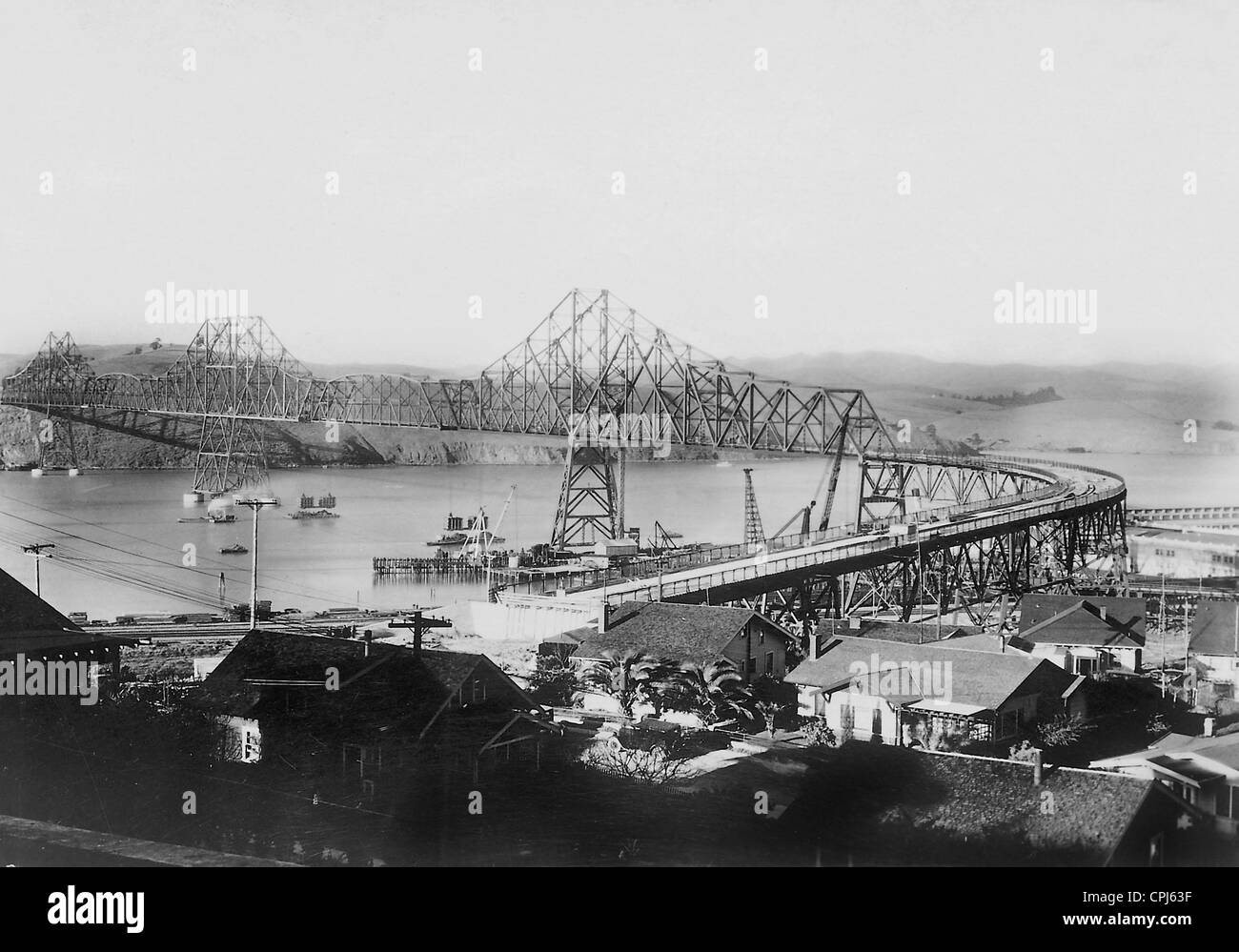 Il ponte ferroviario a San Francisco, 1927 Foto Stock