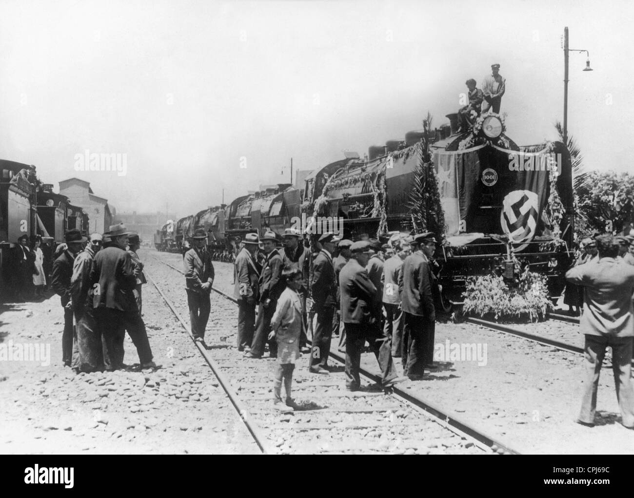 Locomotiva tedesca per il Cile Foto Stock