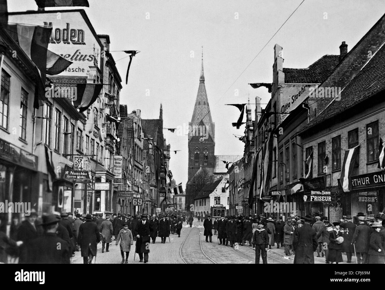 Referendum in Schleswig sui restanti nel Reich tedesco, 1920 Foto Stock