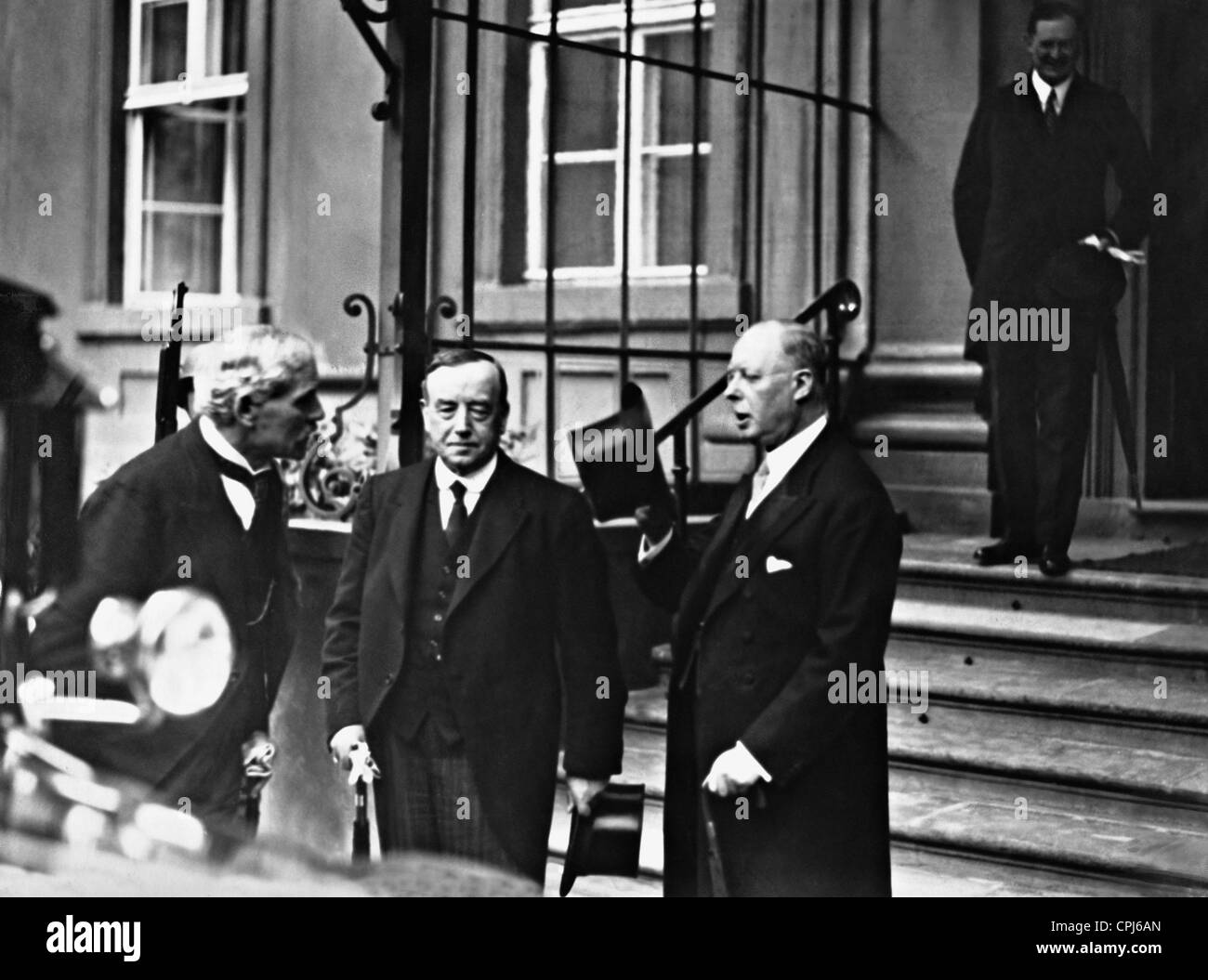 James Ramsay MacDonald, Arthur Henderson e Horace Rumbold, 1931 Foto Stock
