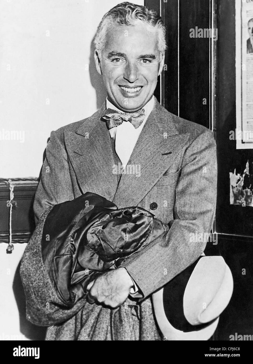 Charles Chaplin, 1932 Foto Stock
