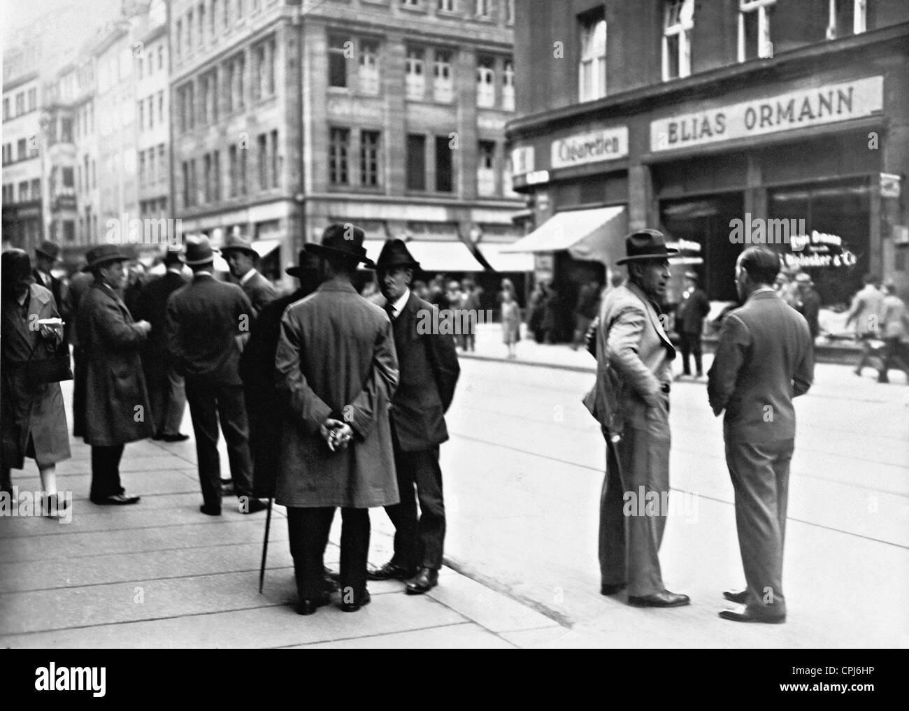Gli imprenditori ebrei intorno al 1930 Foto Stock