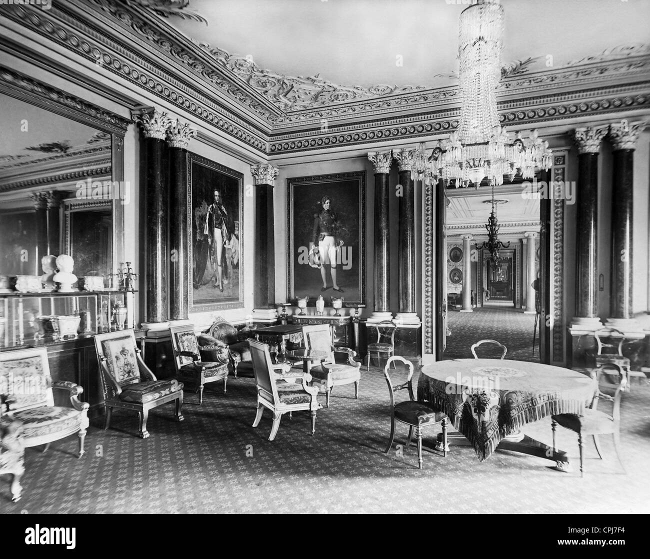 Vista interna del Buckingham Palace, 1911 Foto Stock