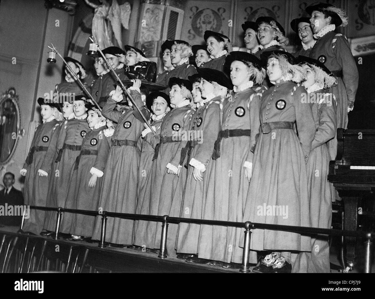 I ragazzi del coro di Londra di Lord Mayor, 1936 Foto Stock