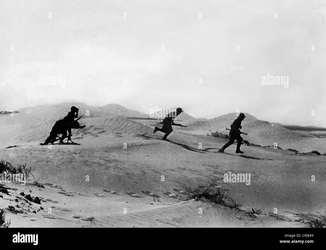 I soldati tedeschi a Marsa el-Bergha, 1941 Foto Stock