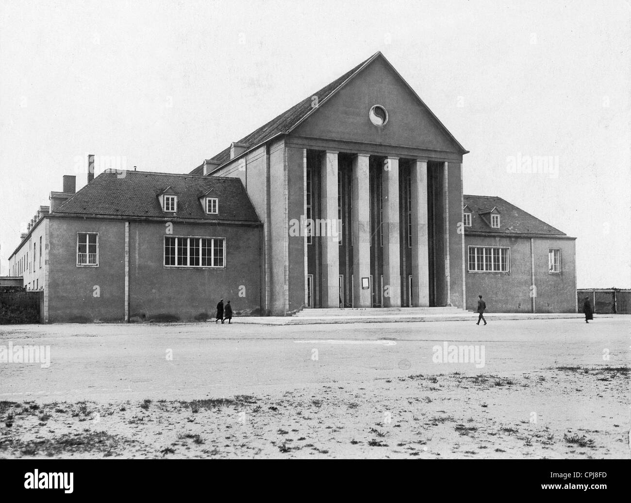 Festival Hall nel giardino la città di Dresden-Hellerau, 1912 Foto Stock