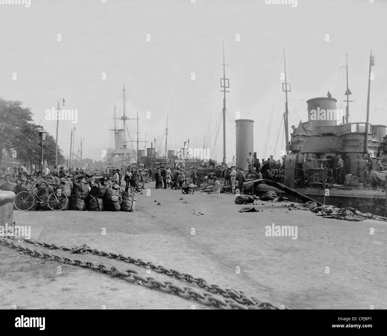 Acquisizione di carbone a manovre di flotta Foto Stock