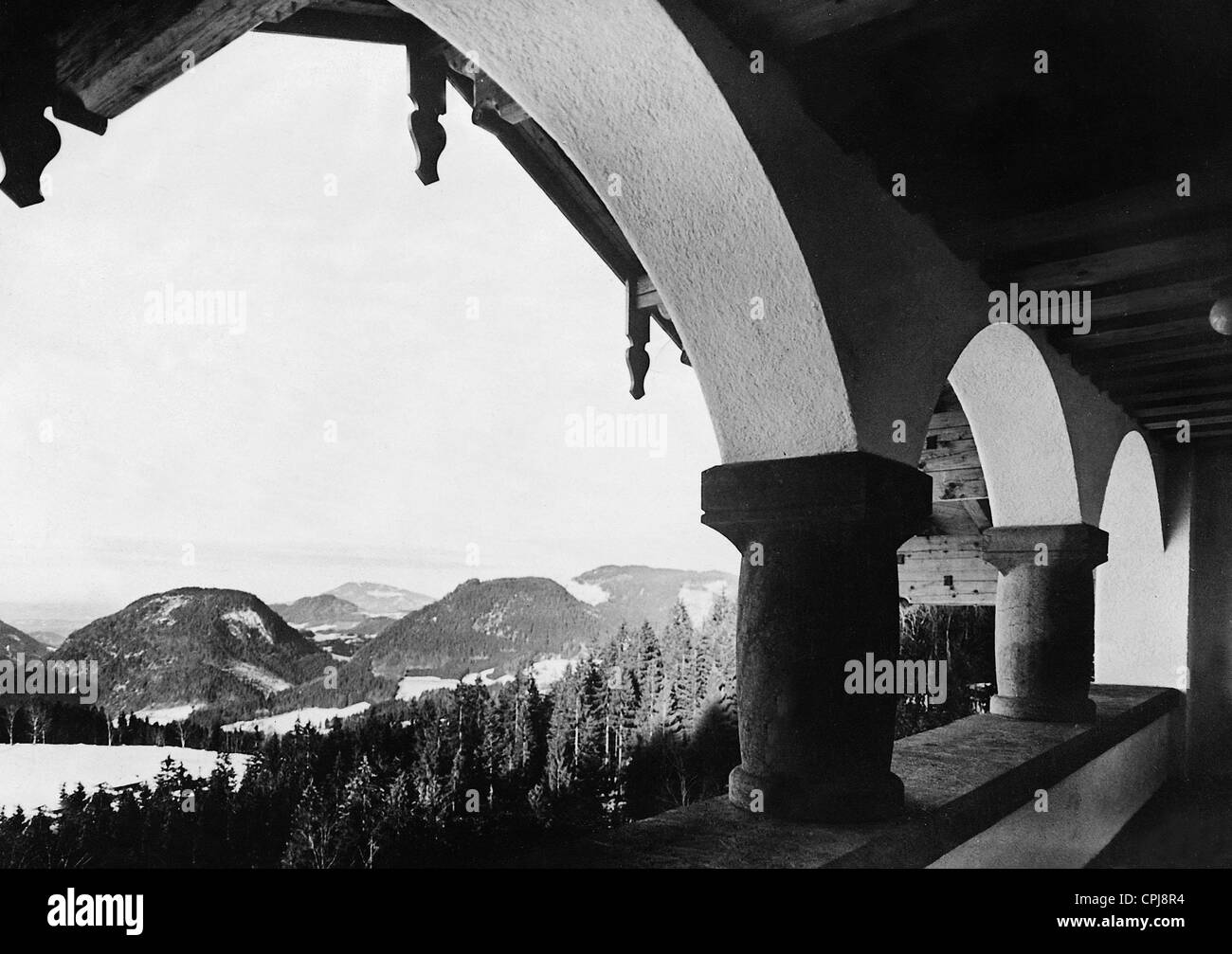 "Finestra alzburg' del Berghof, 1939 Foto Stock