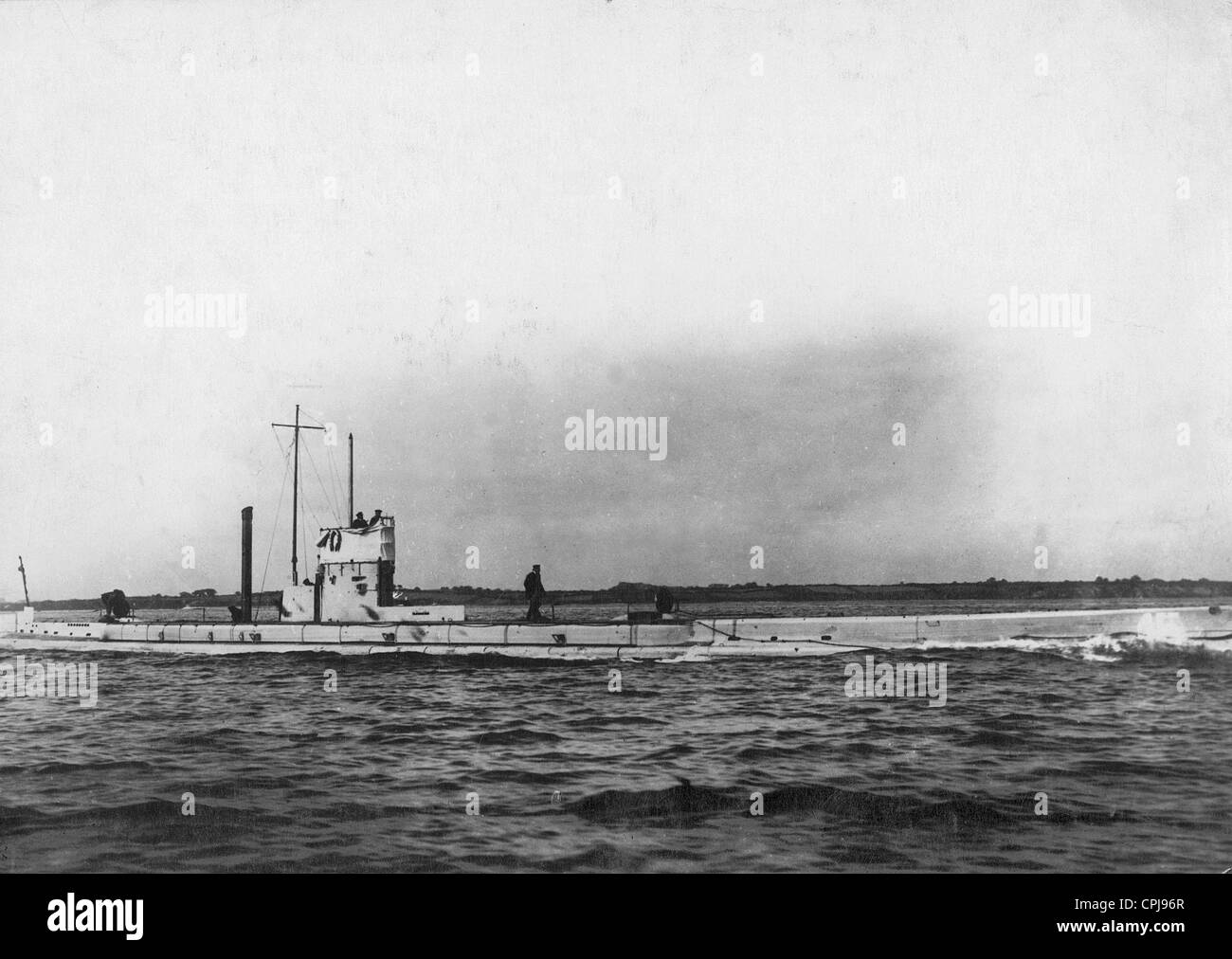 Sommergibile tedesco, 1918 Foto Stock