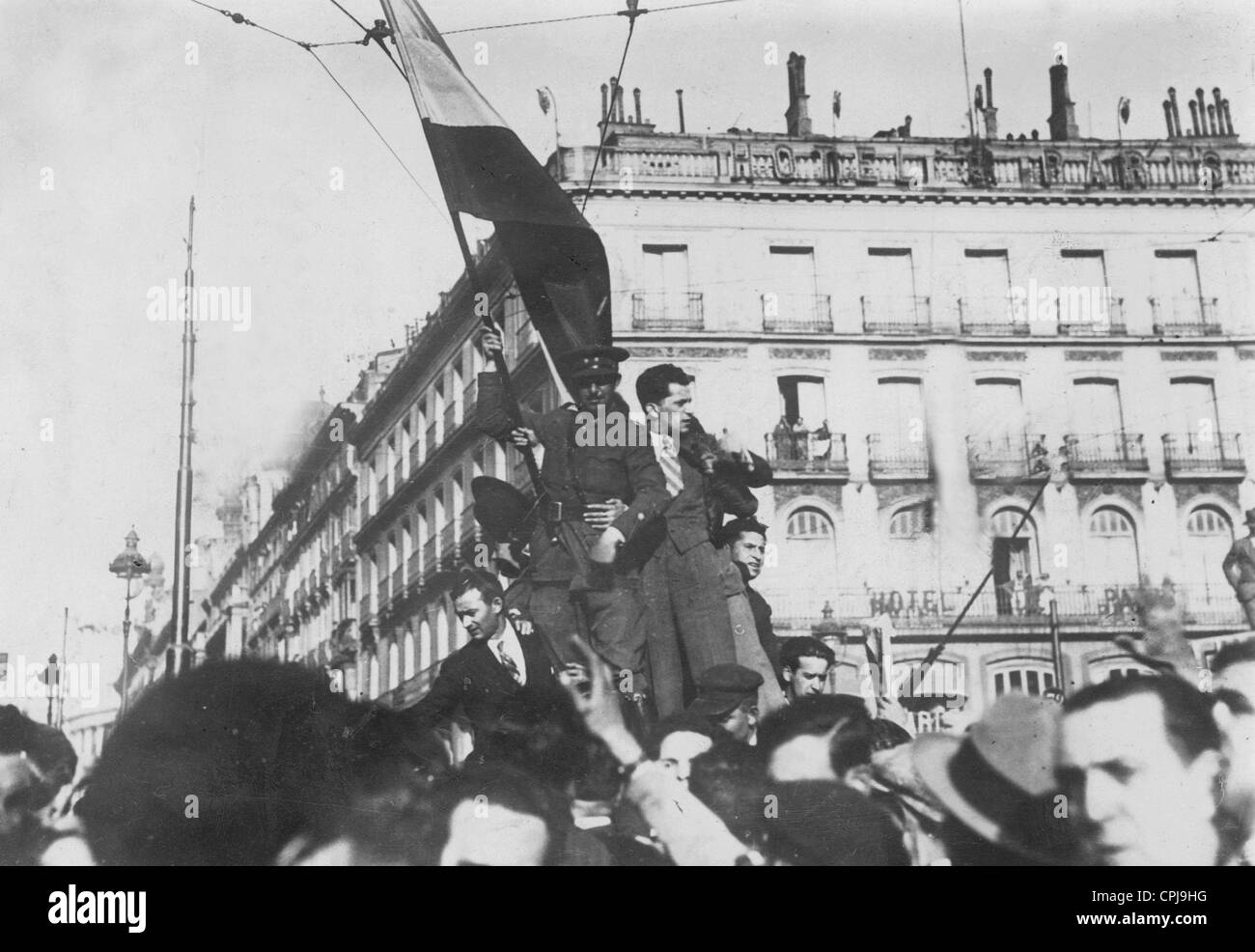 Proclamazione della seconda Repubblica in Spagna, 1931 Foto stock - Alamy