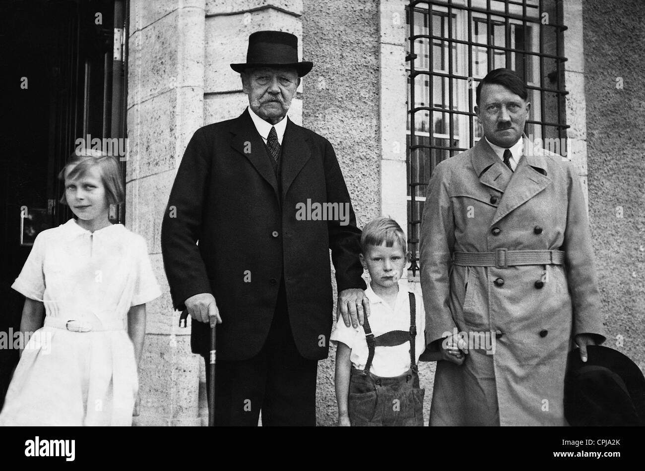 Paul von Hindenburg e Adolf Hitler, 1933 Foto Stock